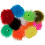 Ocas z polární lišky Veniard Arctic Blue Fox olivová