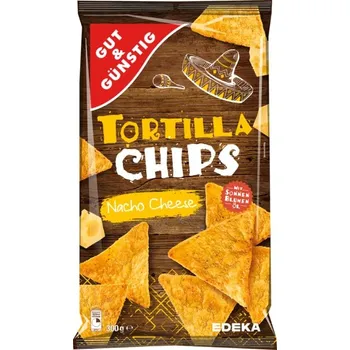 Chips G&G Tortilla chips, Nacho se sýrem, 300 g - originál z Německa
