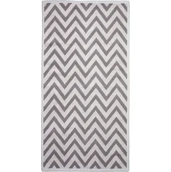 Koberec Béžový bavlněný koberec Vitaus Zikzak, 60 x 90 cm ID_915002