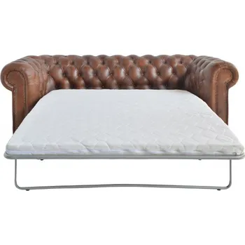 Pohovka Kožená rozkládací pohovka DT24/220EXT Kůže: Medium Brown