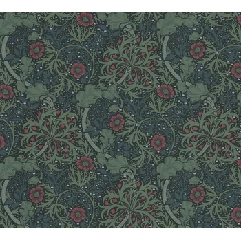 Tapeta A.S. Création | Vliesová tapeta na zeď ART OF EDEN 39059-1 | 0,53 x 10,05 m | zelená, červená, černá + Zelená, červená, černá vliesová tapeta na stěnu 390591 v rozměru 0,53 x 10,05 m