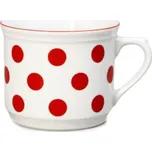 THUN 1794 Hrnek porcelánový 630ml VAŘÁK, červený puntík