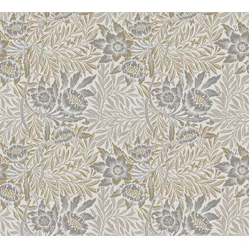 Tapeta A.S. Création | Vliesová tapeta na zeď ART OF EDEN 39058-3 | 0,53 x 10,05 m | bílá, béžová, hnědá, šedá + Bílá, béžová, hnědá, šedá vliesová tapeta na stěnu 390583 v rozměru 0,53 x 10,05 m