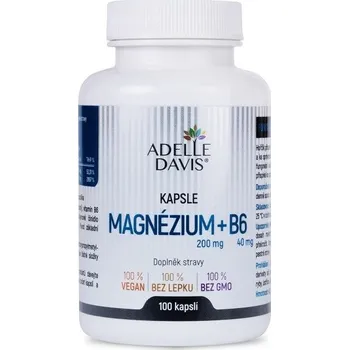 Adelle DAVIS Magnézium 200 mg + B6 40 mg 100 kapslí