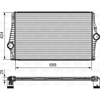 Chladič motoru Chladič turba VALEO 818280