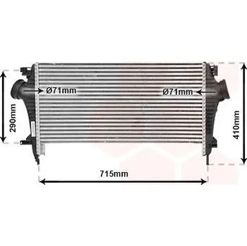 Chladič motoru Chladič turba VAN WEZEL 37014707
