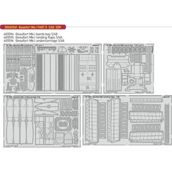 Plastikový model Eduard 1/48 Beaufort Mk.I PART II (ICM)