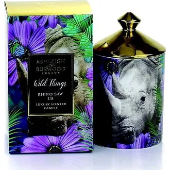 Svíčka ASHLEIGH & BURWOOD WILD THINGS - VIOLET & IRIS (fialka a iris), 320 g, RHINO SAW US