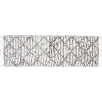 Koberec Moderní koberec Aztec - mřížka 5 - krémový Rozměr koberce: 60x200 cm