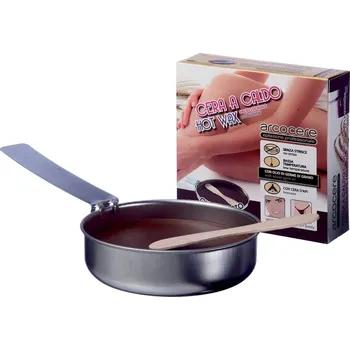 Přípravek na depilaci a epilaci Arcocere Cera A Caldo Chocolate epilační vosk s pánvičkou 120 g