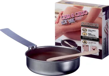 Přípravek na depilaci a epilaci Arcocere Cera A Caldo Chocolate epilační vosk s pánvičkou 120 g
