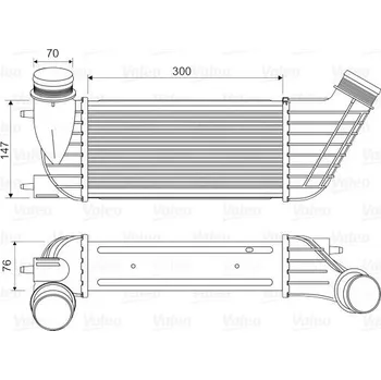 Chladič motoru Chladič turba VALEO 818651