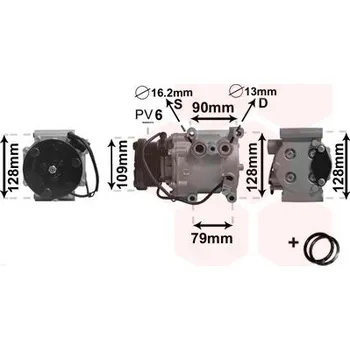 Kompresor klimatizace Kompresor, klimatizace VAN WEZEL 1800K105
