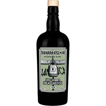 Rum Warehouse #1 Overproof White Rum Trelawny Treasure Too VRW zelený 63,0% 0,7 l (holá láhev)