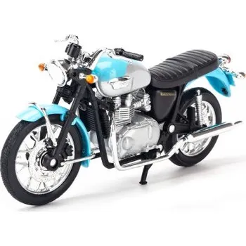 autíčko Welly Triumph 2002 Bonneville modrá 1:18