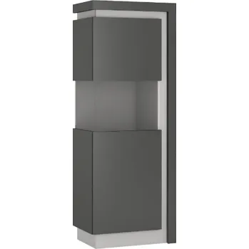 Extom Vitrína LYON LYOV03 varianta p/l: levá, Barva: šedá