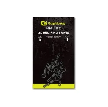 RidgeMonkey Rychlovýměnný obratlík s kroužkem RidgeMonkey Quick Change Heli Ring Swivel Varianta: Vel. 11