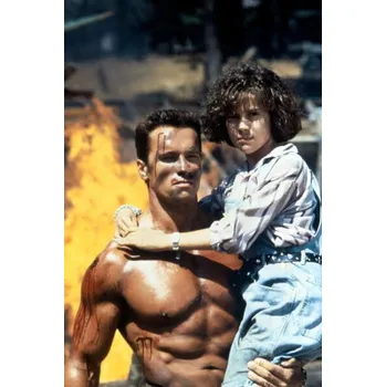 Plakát Plakát, Obraz - Arnold Schwarzenegger And Alyssa Milano, Commando 1985 Directed By Mark L. Lester