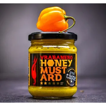 Hořčice Edmond Fallot Hořčice s medem a octem Balsamico sklo 105 g