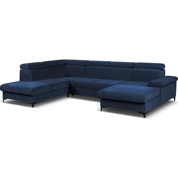 Sedací souprava Rozkládací rohová sedačka APOLO U modrá
