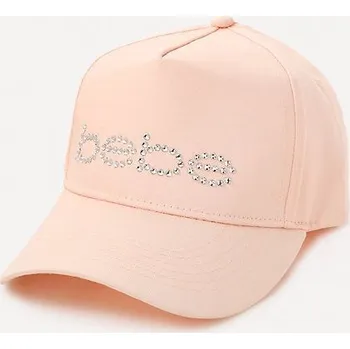 Kšiltovka Bebe dámská kšiltovka s kamínky růžová univerzální