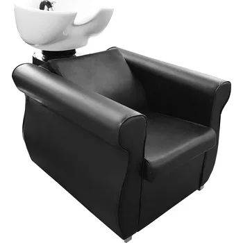 Kadeřnické křeslo Salon Komplet Kadeřnický mycí box Grande černý