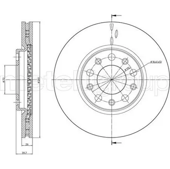 Brzdový kotouč Brzdový kotouč CIFAM (800-1254C)