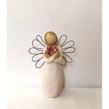 Béžový anděl - ovoce (Anděl s ovocem)