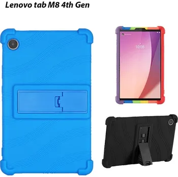 Pouzdro na tablet Silikonový Kryt Lenovo Tab M8 (4Th Gen) - Barevné Barva: Fialová
