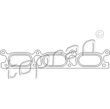 Těsnění motoru Těsnění, koleno sacího potrubí, , 078129717N, TOPRAN, 111 922