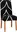 Springos Spandex elastický potah na židli 38-52 cm, černý/bílý