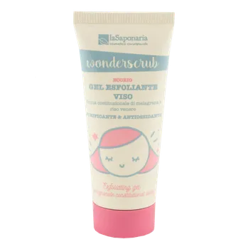 Pleťový peeling laSaponaria Peelingový gel na obličej WonderScrub BIO (100 ml)