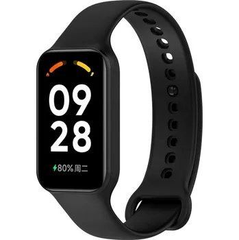 Příslušenství k chytrým hodinkám eses Silikonový řemínek pro Redmi Smart Band 2 GL a Smart Band 8 Active - Černý