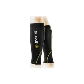 Běžecké oblečení Skins Essential Black/Yellow Calftights mx (Unisex) XS; Černá návleky + DÁREK DLE VÝBĚRU!