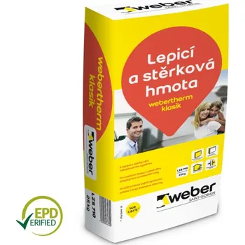 Tmel Weber Lepící a stěrkovácí hmota Webertherm klasik 710 25kg vysoká adheze