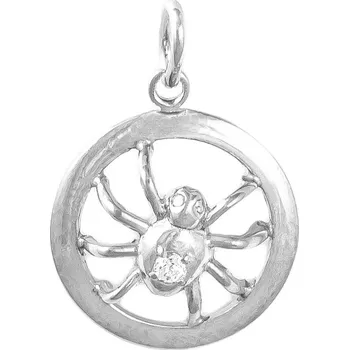 Přívěsek GEMMAX Original – garance kvality Zlatý přívěsek Pavouček pro štěstí - se zirkonem – zlatý šperk ryzosti 585/1000 v Dárkovém balení s Certifikátem GUPWB-54921