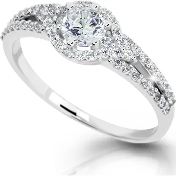 Prsten Cutie Jewellery dlr280210xl2 Prsten z bílého zlata s čirými zirkony model 2802 vel.50 – zlatý šperk ryzosti 585/1000 v Dárkovém balení s Certifikátem GLRWB-50-16891