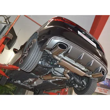 76mm Výfukový systém- Duplex Audi A3 8V 3-dver. Quattro - s certifikátem ECE (991052T-X3-X)