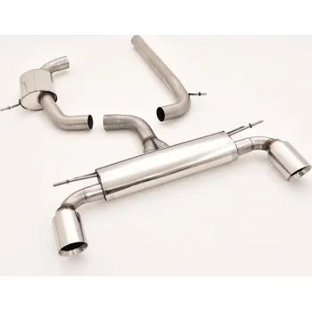 76mm Výfukový systém- Duplex VW Golf VII GTI Clubsport - s certifikátem ECE (991450AGD-X3-X)