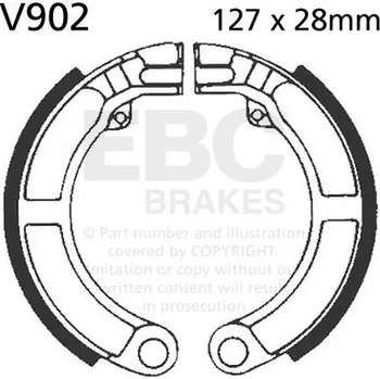 Brzdová čelist EBC Sada brzdové čeľuste Organic V902