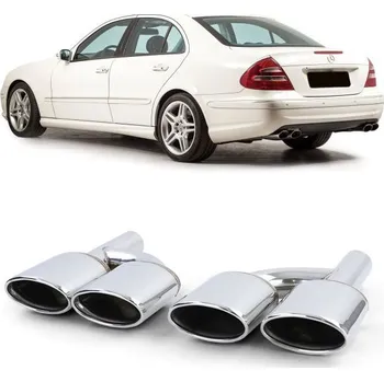 Koncovka výfuku Nerezové koncovky výfuku sport pro . Mercedes W204 W211 W164 W166 W221 R230