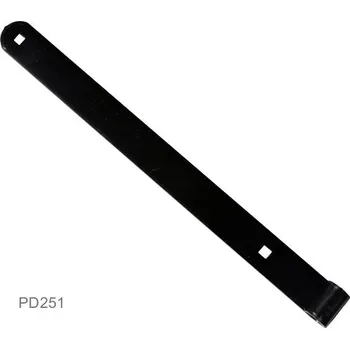 Dveřní kování KOVIAN, s.r.o. Kovanie 400x35x4 mm, otvor pre čap 14mm, povrch čierny lak