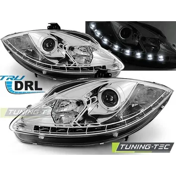 Přední světlomet PŘEDNÍ SVĚTLA TRUE DRL CHROM pro SEAT LEON ALTEA 09-12