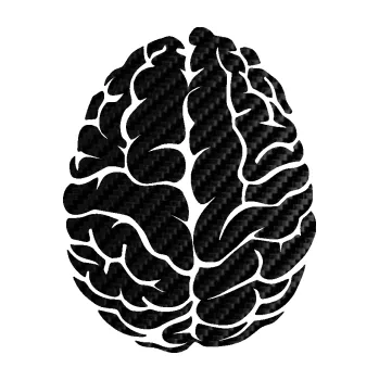 Samolepící dekorace SAMOLEPKA Mozek 001 levá (50 - 3D karbon černý) NA AUTO, NÁLEPKA, FÓLIE, POLEP, TUNING, VLASTNÍ TEXT, TISK, AUTOSAMOLEPKY.cz, POLEPY, OBRÁZEK, LOGO, SAMOLEPKY