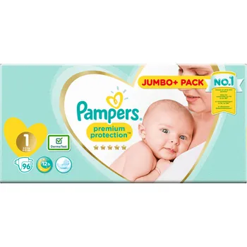 jednorázová plena Pampers Premium Protection 1 2-5 kg 96 ks