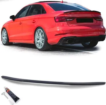 Tuning Zadní lip spoiler černý matná pro . Audi A3 S3 RS 8V Sedan 13-21