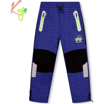 Chlapecké kalhoty Chlapecké plátěné kalhoty - KUGO FK7601, modrá Barva: Modrá, Velikost: 104