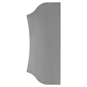 Dveřní kování KOVIAN, s.r.o. Štítek bez otvor¨ H 250 x L 104 mm, hr. 3 mm