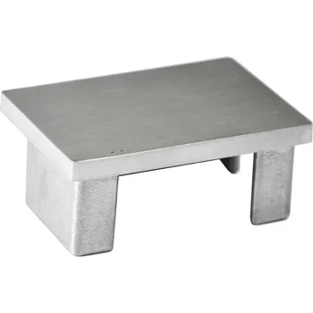 Zábradlí KOVIAN, s.r.o. Ukončenie - zátka na jokel (60x40x2.0mm) brúsená nerez K320 /AISI304