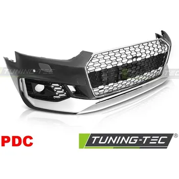 Nárazník PŘEDNÍ NÁRAZNÍK SPORT CHROME SILVER PDC pro AUDI A5 16-19